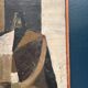 Original Swedish Oil on Canvas – "Abstrakt Komposition" by Hans Fritzdorf (1927–1990) – Vintage and Framed – 71 × 38 cm (28" × 15")