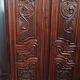 19th-century oak Renaissance wardrobe