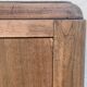 High Art Deco chest of drawers with moustache legs, raw walnut, 1930.