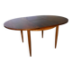 Round rosewood table with extension from the 70s