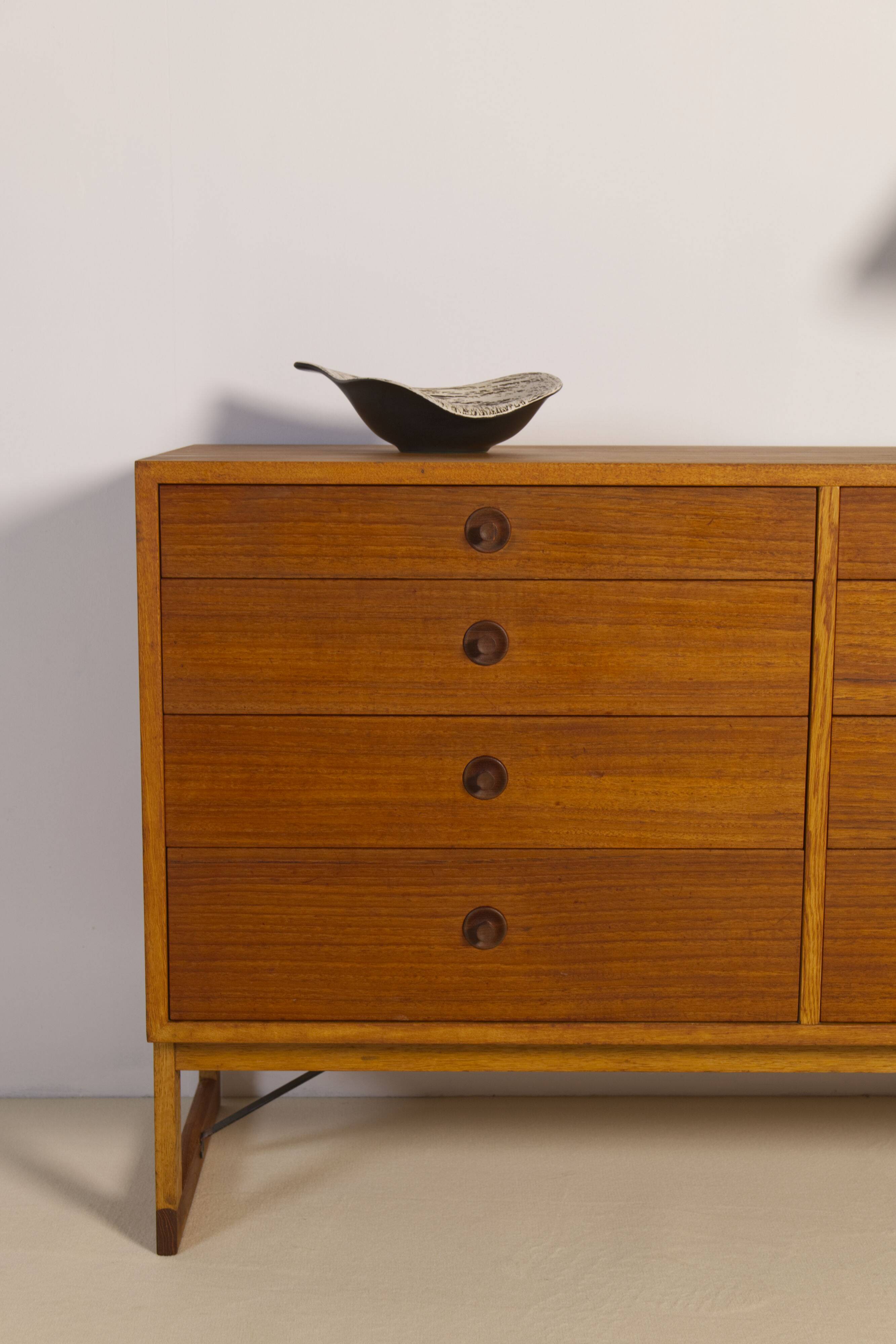 Oak and teak chest of drawers by Børge Mogensen for Karl Andersson & Söner, 1958