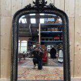 Miroir époque Napoléon III fronton Lion