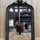 Miroir époque Napoléon III fronton Lion