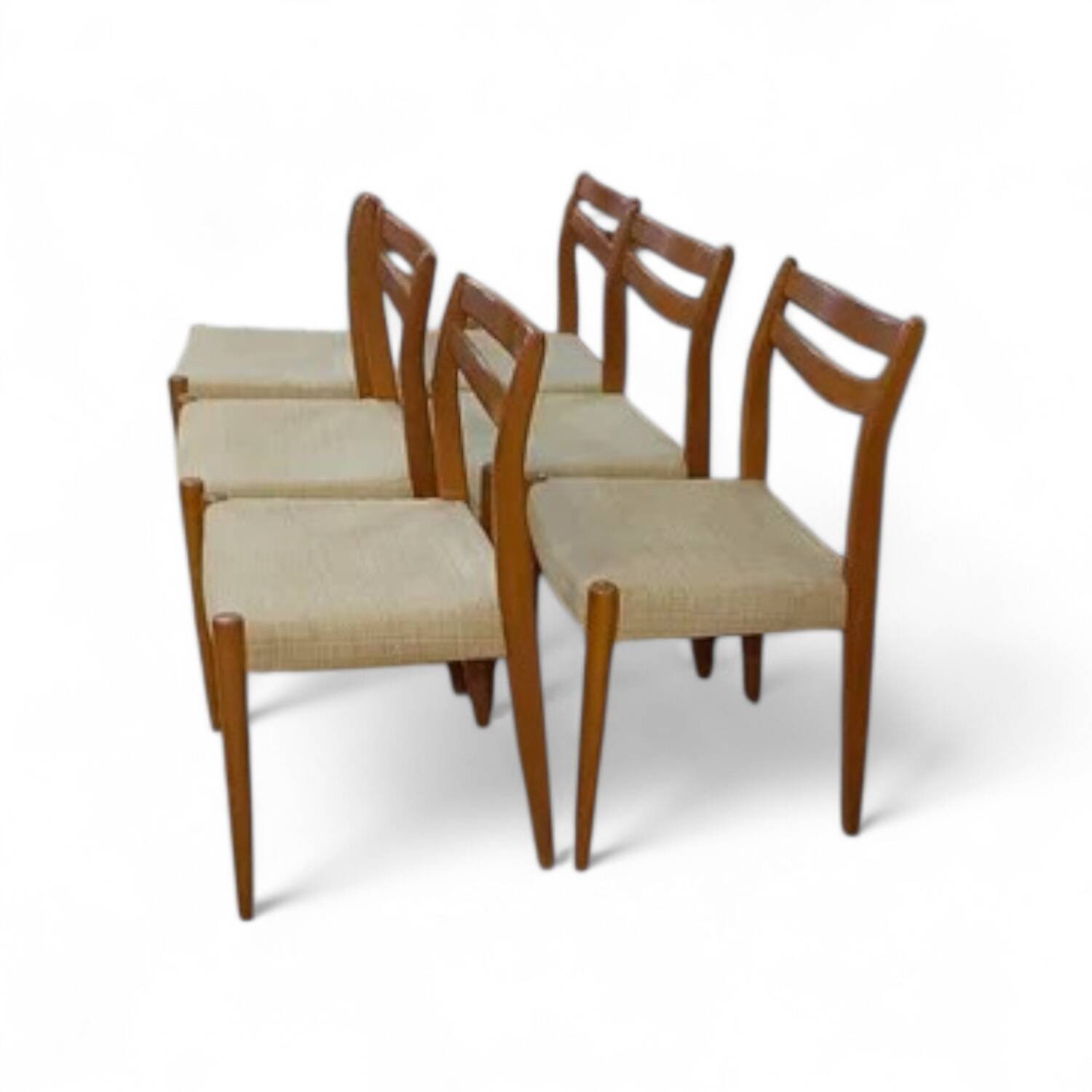 6 Chaises Scandinaves Style "Modèle 75"  - Niels Otto Møller - Teck