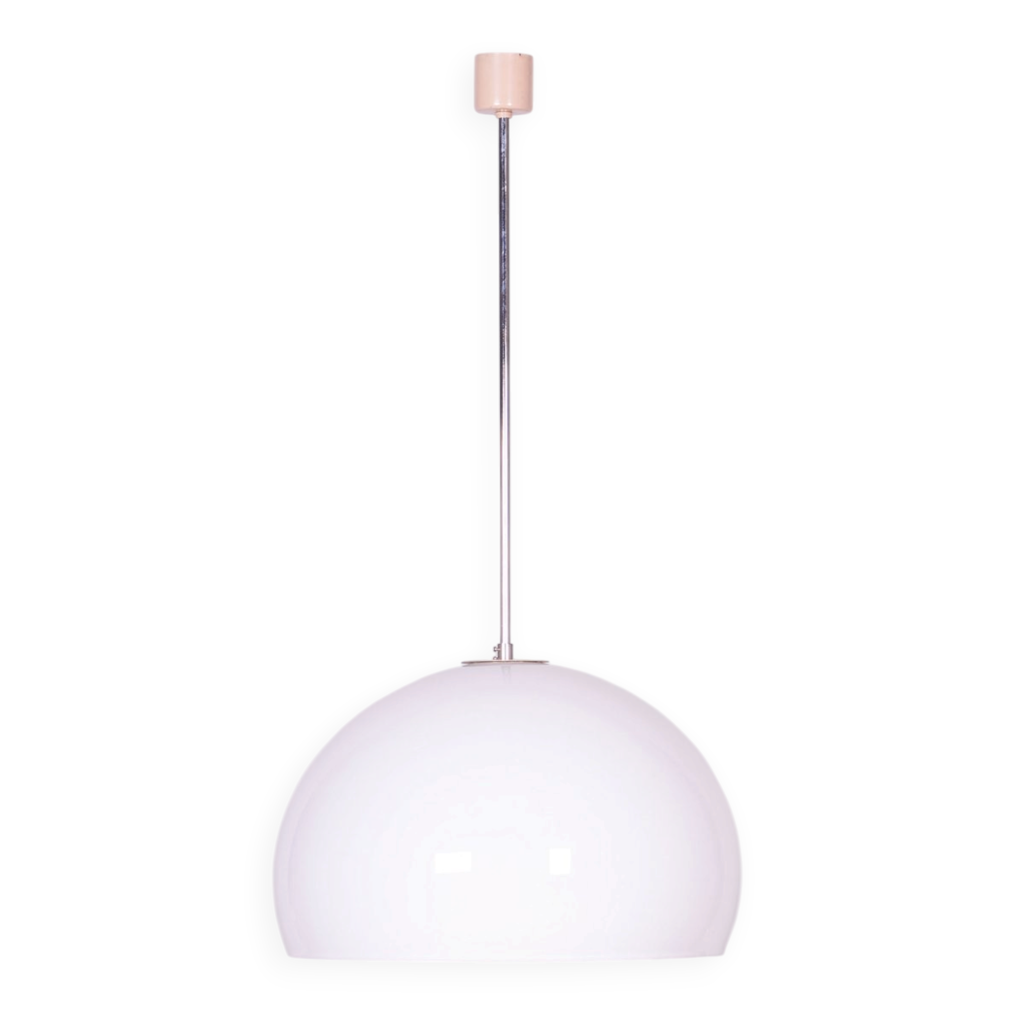 Mid-Century Chandelier in Chrome from Meblo, Italy, 1970s