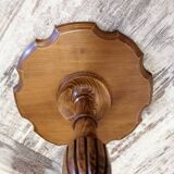 Wooden pedestal table