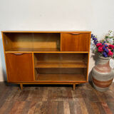 Mid century retro vintage teak cocktail bar display cabinet 1960