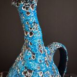 Ceramic cruche foam Vallauris 1960s