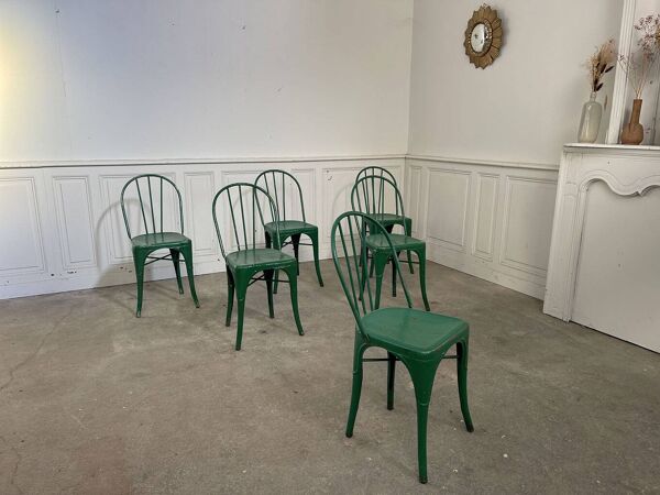 Suite de 6 chaises TOLIX modèle ''B