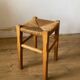 Tabouret bois paille