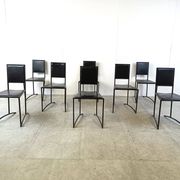 Vintage post modern dining chairs, set of 8