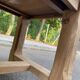 Farmhouse dining table stripped in solid raw oak 1930 - 216cm