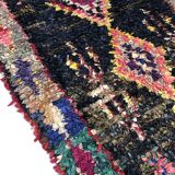Moroccan Berber carpet Old Boucherouite 2,31x1.11m