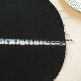 6 old linen placemats