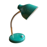 Green enamelled desk lamp
