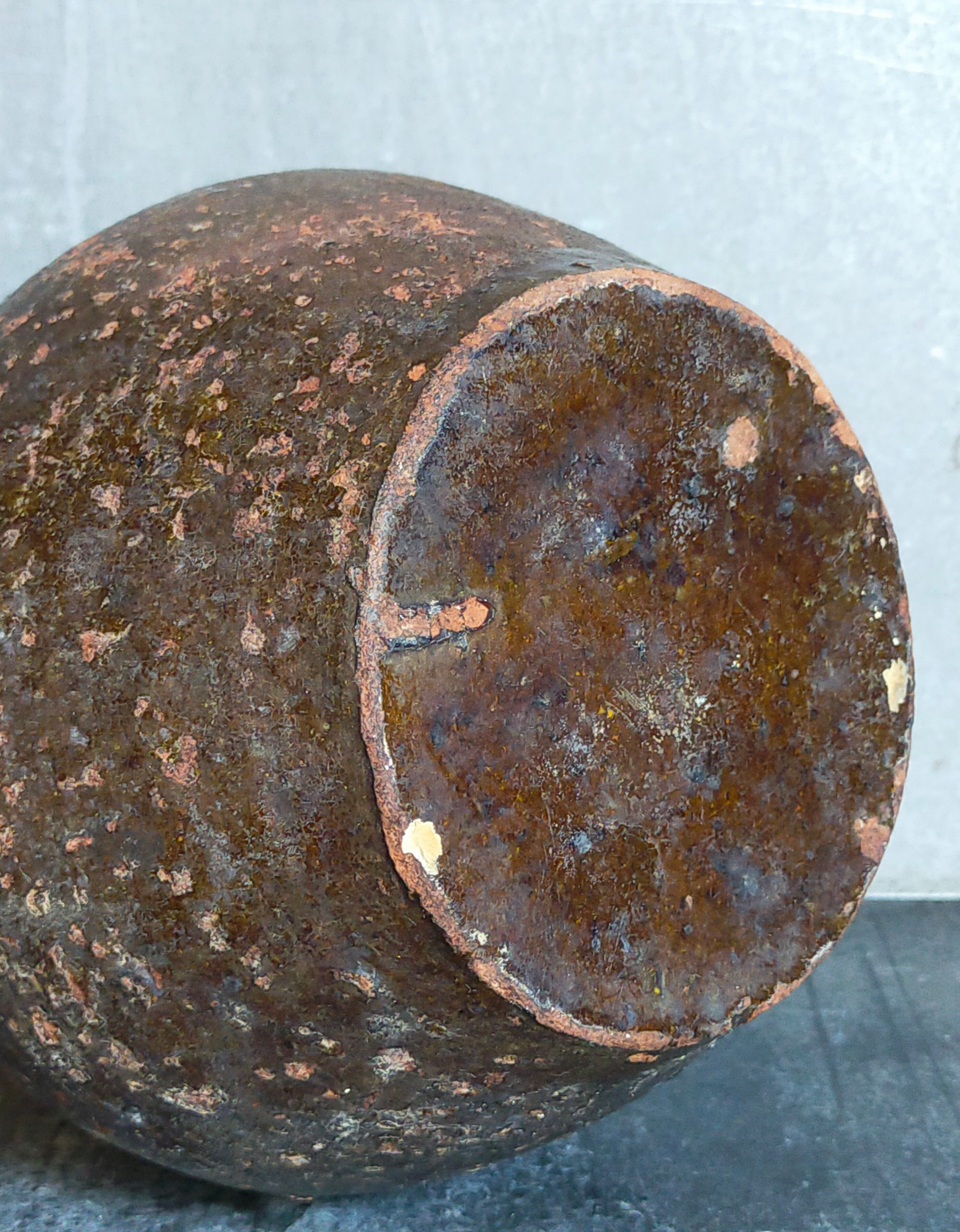 Poterie traditionnelle art-populaire terre émaillée XIXème