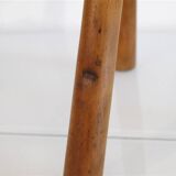 Danish wooden stool in the style of Mogens Lassen