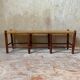 Rustic wood and straw bench