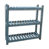 Old Turquoise storage shelf 108x31x108cm shabby chic India