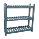 Old Turquoise storage shelf 108x31x108cm shabby chic India
