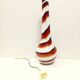 Large Red, Black and White Glass Vase attr. to Carlo Moretti