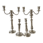 Paire de chandeliers et bougeoirs modulables style anglais