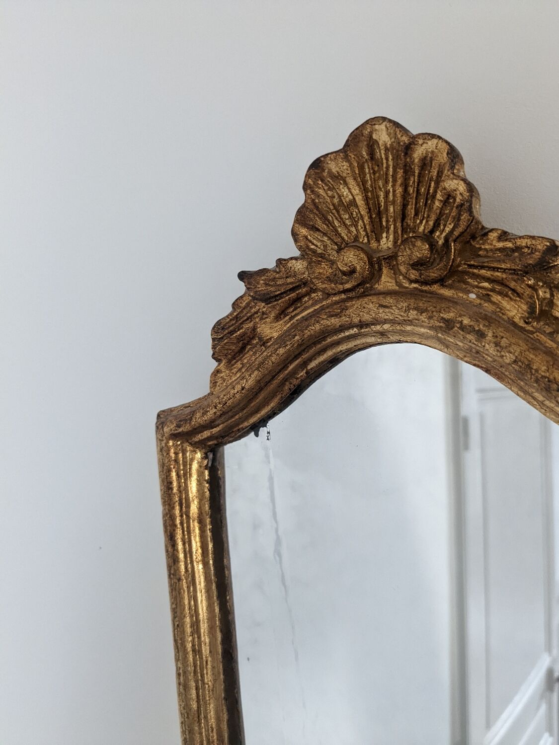 Mirror rocaille Louis XV style 20x39cm