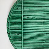 Green ceramic straw effect trivet