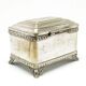 Eclectic sugar bowl, silver-plated brass, Bracia Buch, Poland, early 20th century