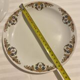 Selther vintage porcelain plates - floral and gold pattern (set of 3)