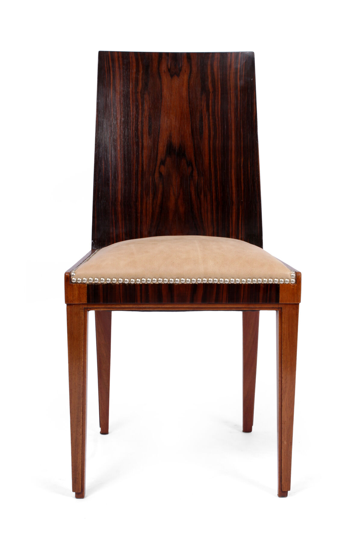 Art Deco macassar ebony dining chairs