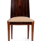 Art Deco macassar ebony dining chairs