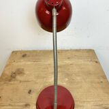 Red Industrial Gooseneck Table Lamp, 1960s