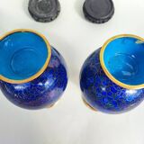 Pair cloisonné vases