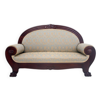 Antique sofa, Northern Europe, the 19th centuries. After renovation.