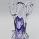 Vase Soliflore en Cristal d'Art – Michel Steiner Améthyste & Transparent
