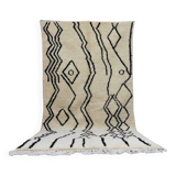 Handmade wool Berber rug 275 x 144 cm