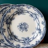Set of 3 plates old blue motifs model Cerus