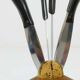 Carl Aubock II Knife Holder in Walnut with 6 Amboss Knives, Austria, 1950s