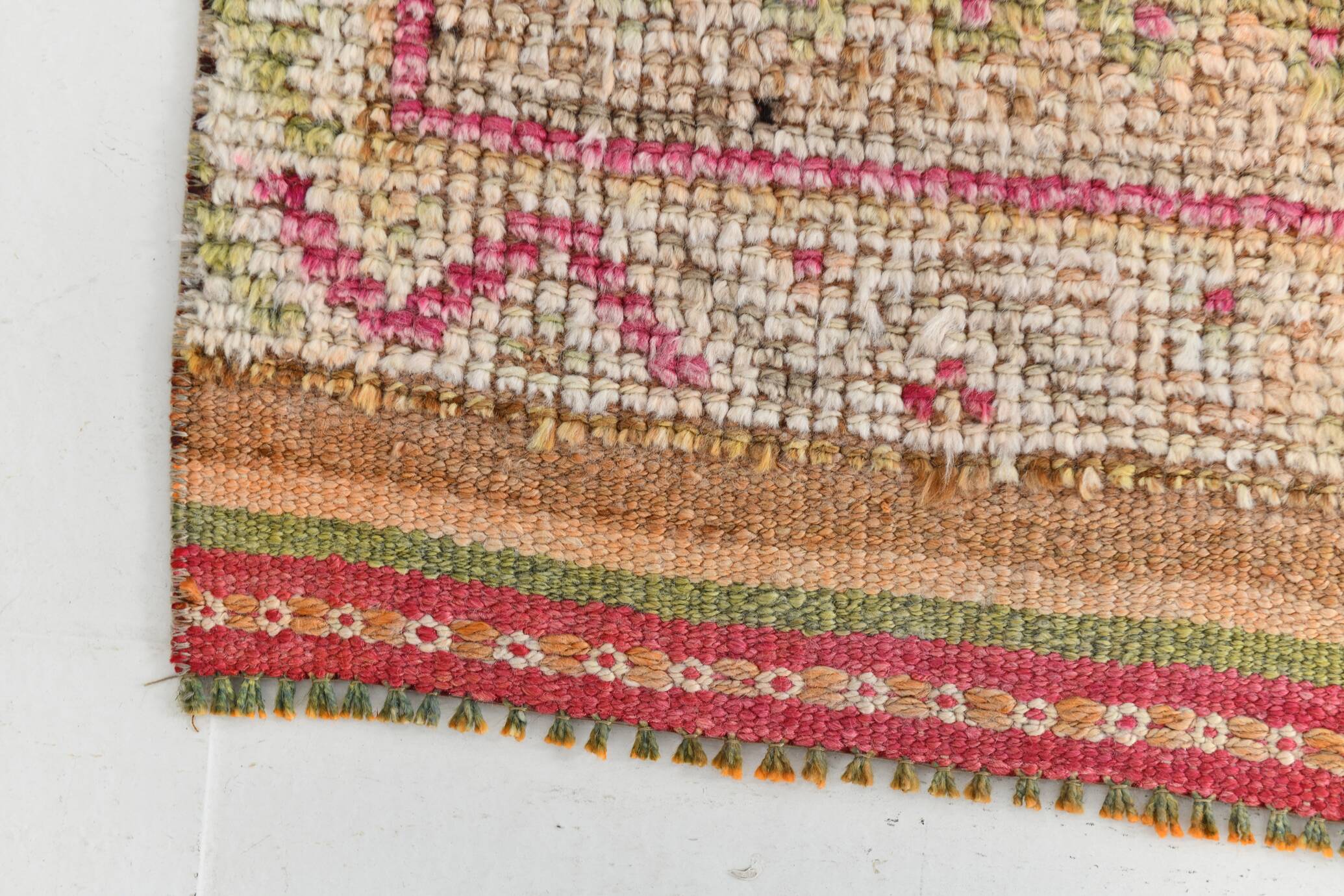 Turkish Vintage Runner Rug, 97x353 Cm