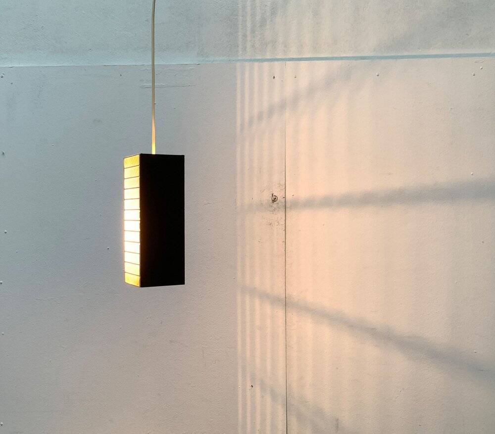 Mid-century German perforated minimalist pendant lamp, 1960s.