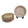 Set of 5 fondue plates