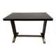 1930s wooden bistro table with formica and zinc