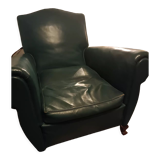 Fauteuil club année 50 vert