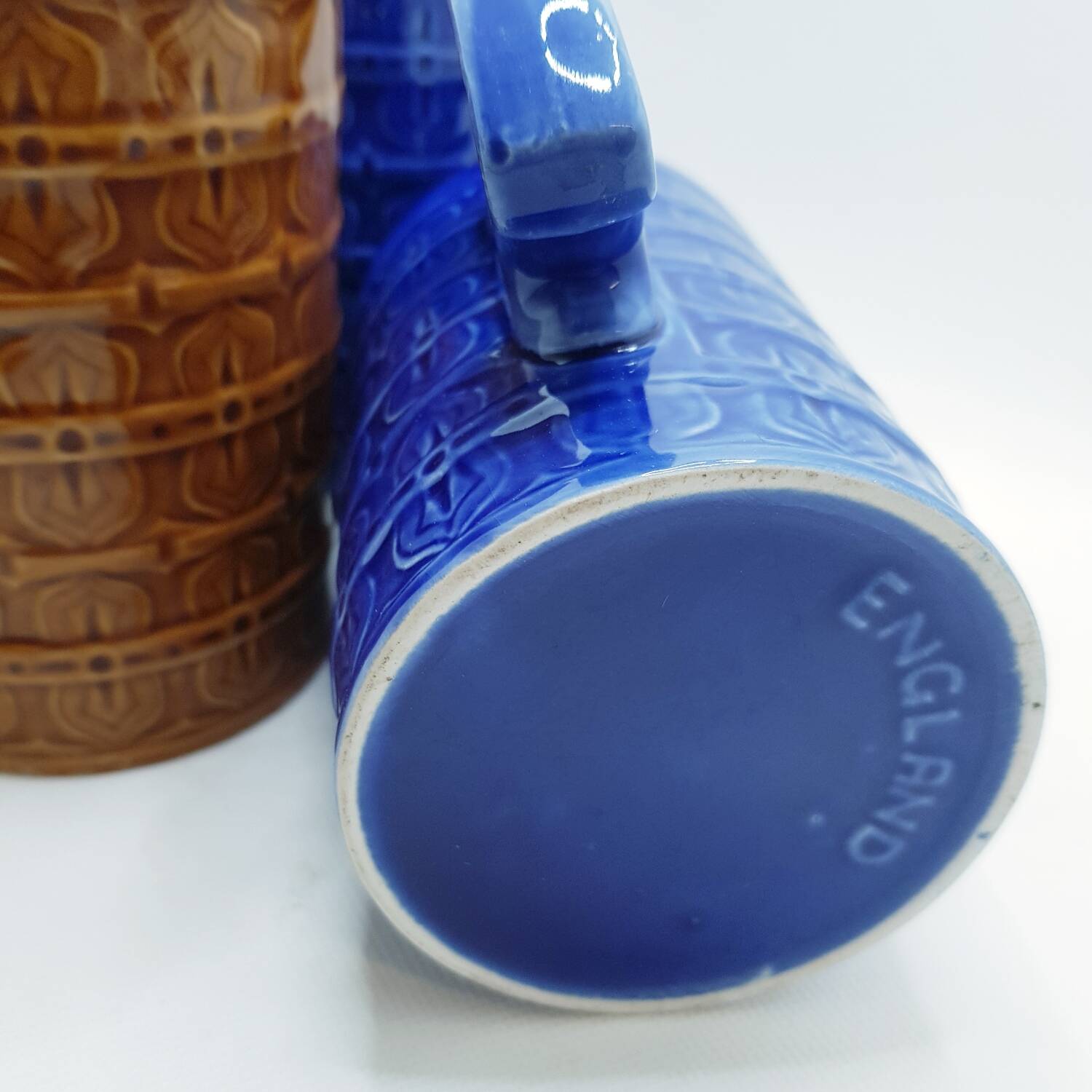 3 chopes à bière en céramique (Angleterre)