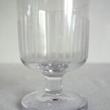 Set of 6 vintage cut crystal aperitif glasses