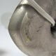 Lampe art déco bronze patine gris argent