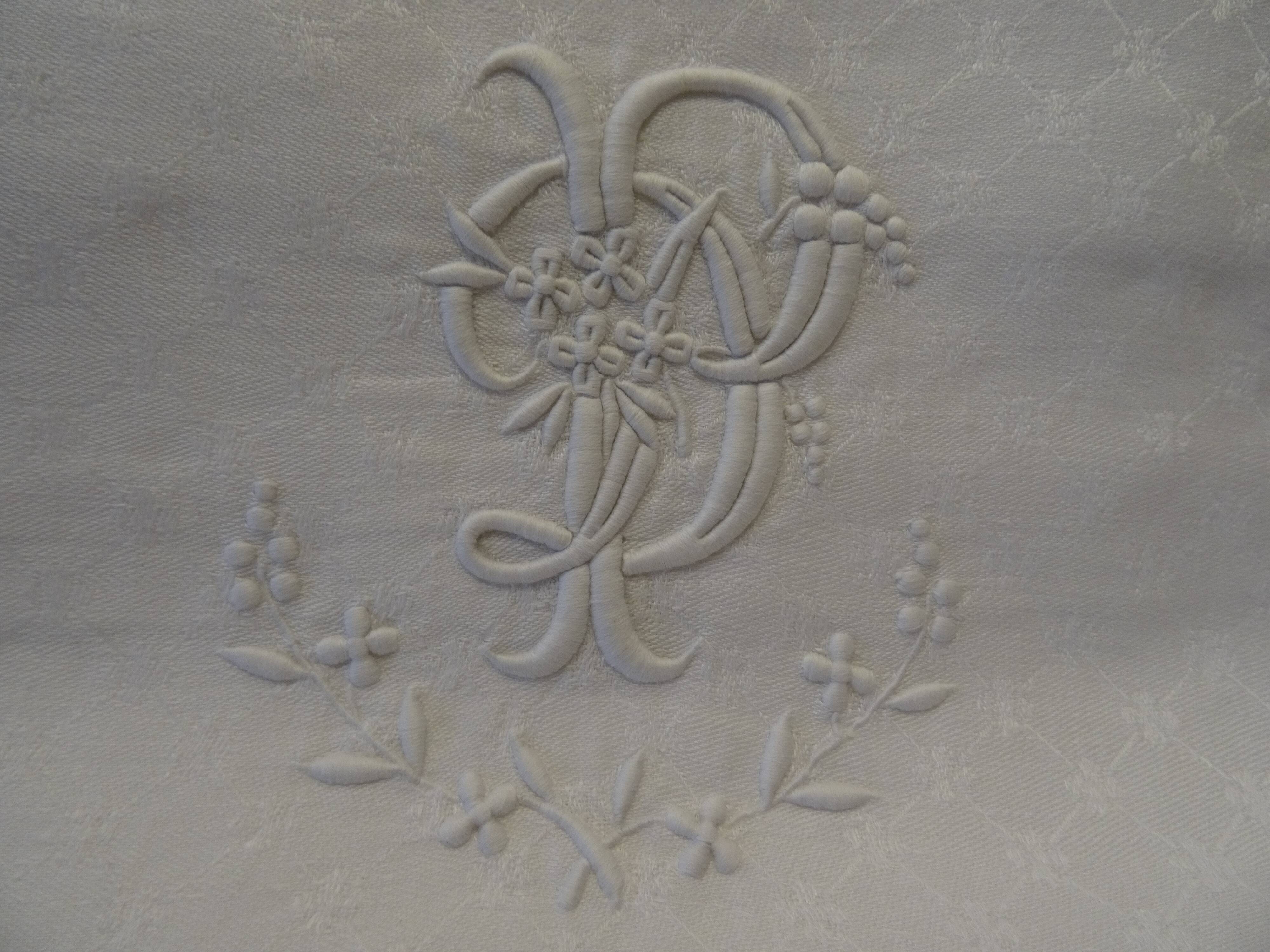 Monogrammed napkins