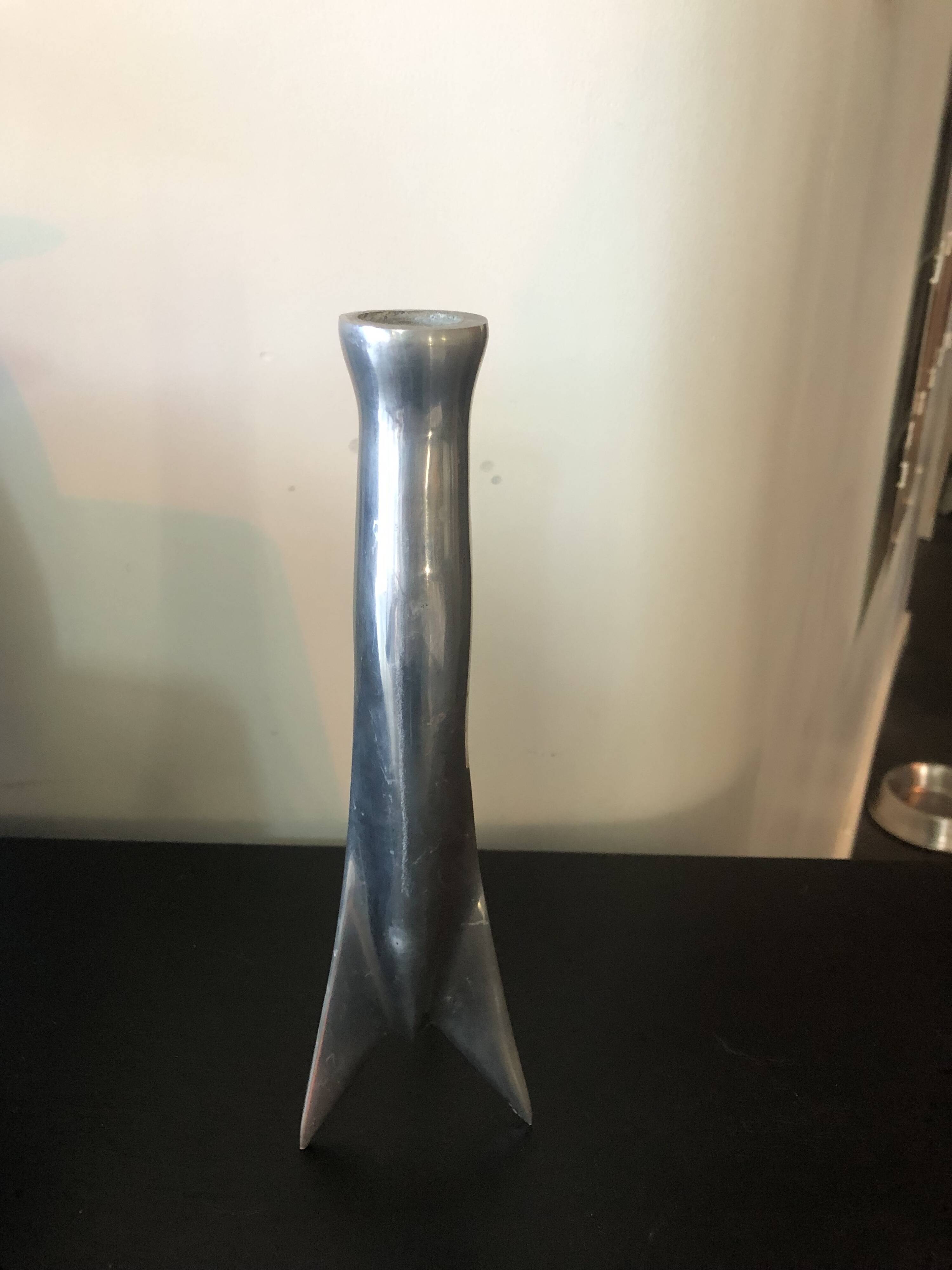Aluminium cast iron candlestick