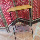 Table platine bois et scoubidou